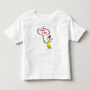 Camiseta Infantil Dr. Seuss Sam-I-Am Segurando Placa