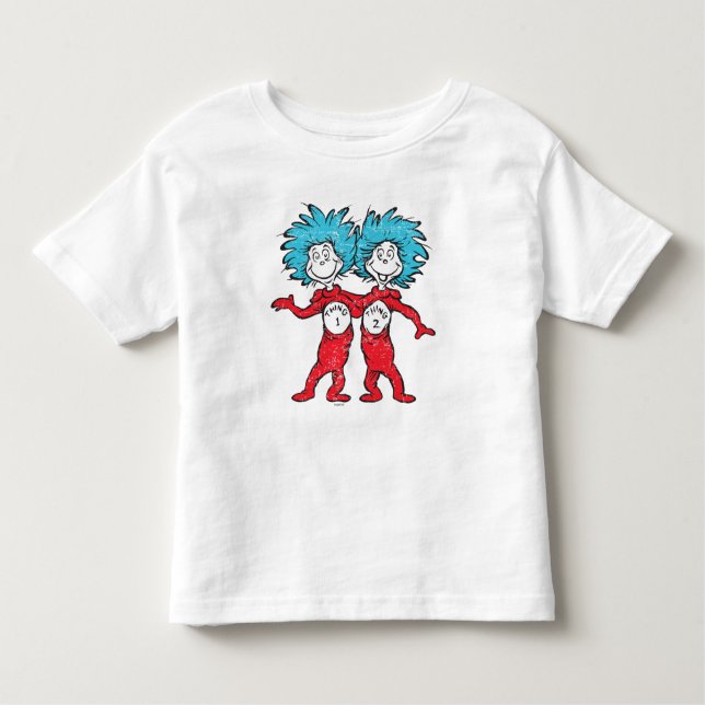 Camiseta Infantil Dr. Seuss | Sessão da Coisa 1, Da Coisa 2 (Frente)
