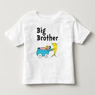 Camiseta Infantil Dr. Seuss Um Peixe Dois Peixes Irmão Mais Velh