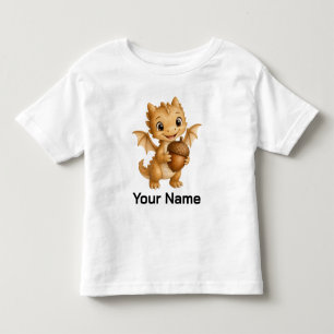 Camiseta Infantil Dragão Caprichoso da Floresta Personalizado para C