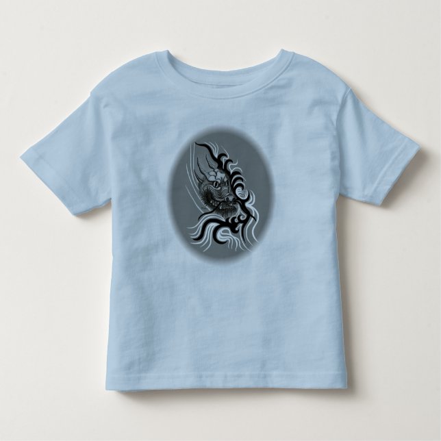 Camiseta Infantil Dragão da China em Tattoostyle (Frente)