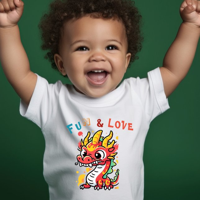 Camiseta Infantil Dragão de Cartonagem Chinês Ano Novo Presente para (Criador carregado)