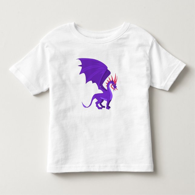 Camiseta Infantil Dragão roxo (Frente)