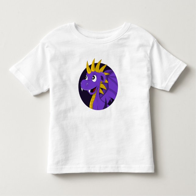 Camiseta Infantil Dragão roxo (Frente)