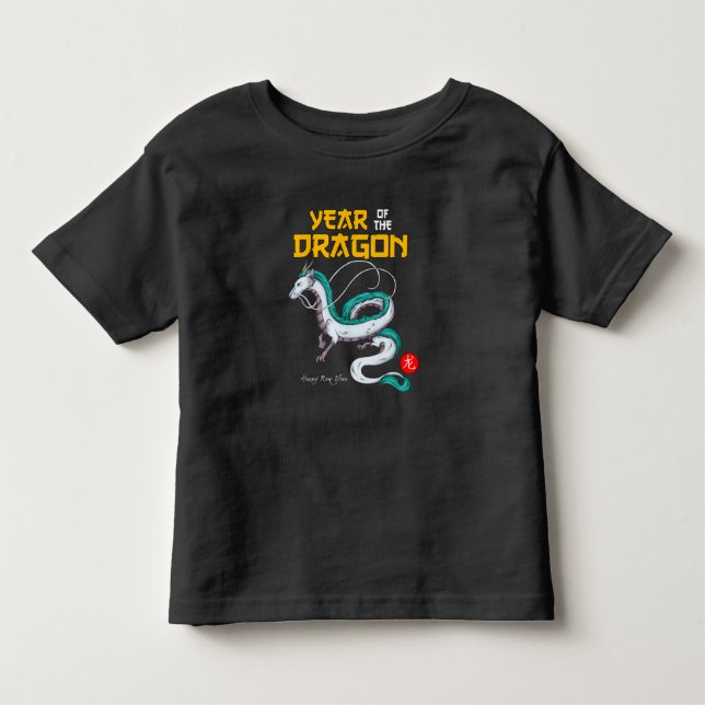 Camiseta Infantil Dragão Zodíaco Chinês 2024 (Frente)