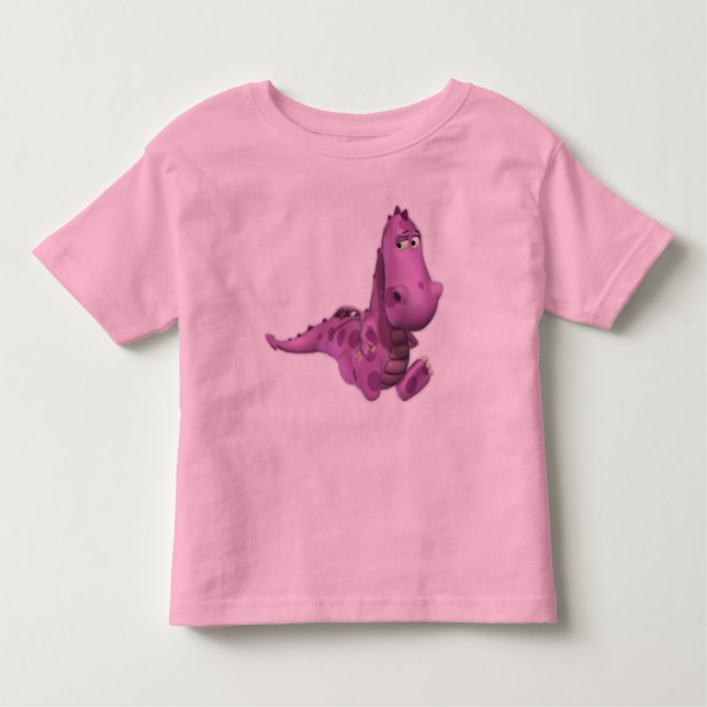 Camiseta Infantil Dragões Cartoon Bebê: Enfumaçado (Frente)