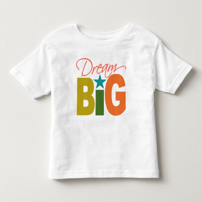 Camiseta Infantil Dream BIG shirt - escolha estilo e cor (Frente)