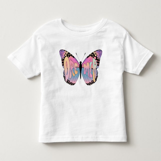 Camiseta Infantil Dreamer Butterfly Vibes (Frente)