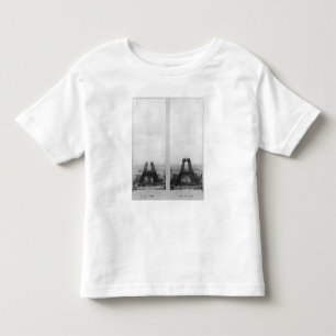 Camiseta Infantil Duas ideias da construção do Eiffel
