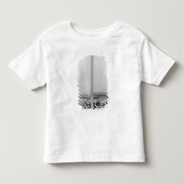 Camiseta Infantil Duas ideias da construção do Eiffel 2 (Frente)