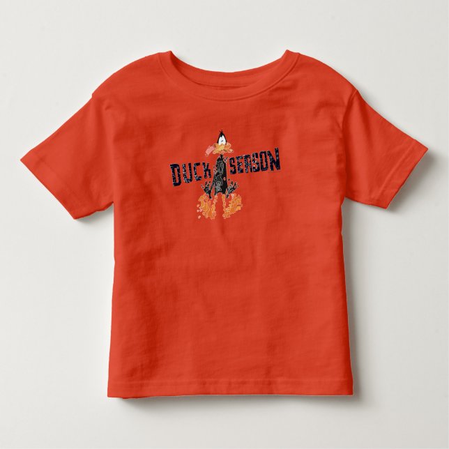 Camiseta Infantil "Duck Season" (Estação de Duck) desintegrado do DA (Frente)