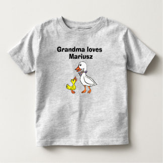 Camiseta Infantil Ducky fica peluda com o macacão Goose