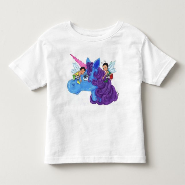 Camiseta Infantil Duendes do unicórnio (Frente)