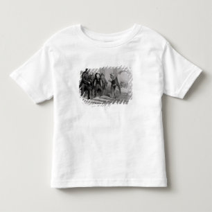 Camiseta Infantil Dumas, Hugo e Balzac procurando sua admissão