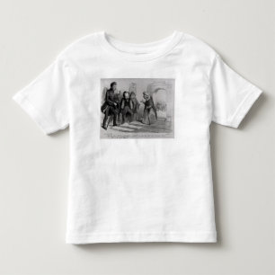 Camiseta Infantil Dumas, Hugo e Balzac procurando sua admissão