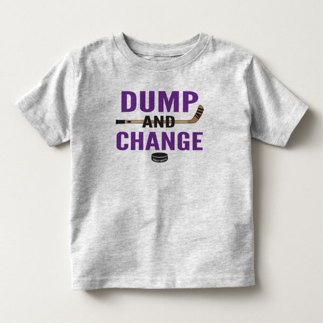 Camiseta Infantil Dump Roxo e Mude Hóquei (Frente)
