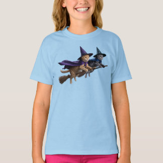 Camiseta Infantil Dupla de Bruxa Atraente Malhada