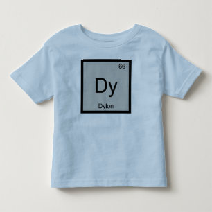 Camiseta Infantil Dylon Name Química Elemento de Química Mesa Periód