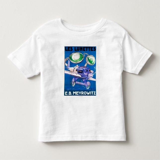 Camiseta Infantil E.B. Propaganda dos óculos de proteção de vôo de (Frente)
