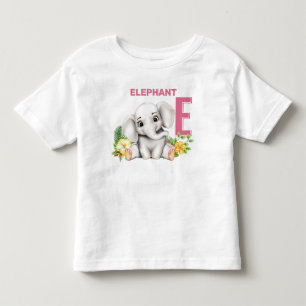 Camiseta Infantil E é para o Alfabeto do Elefante
