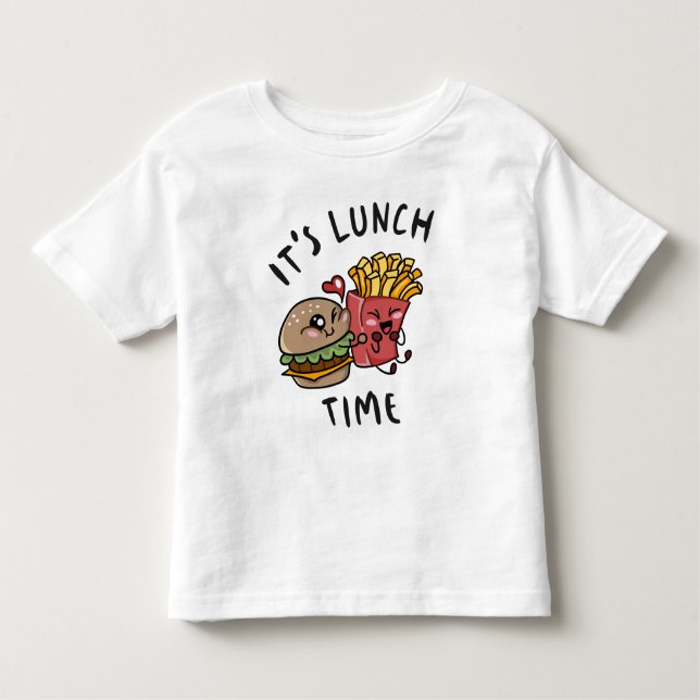 Camiseta Infantil É hora do almoço (Frente)