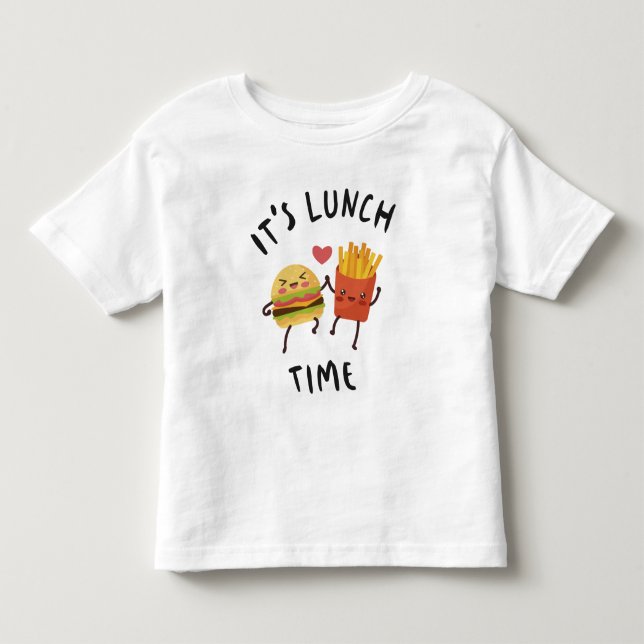 Camiseta Infantil É hora do almoço (Frente)
