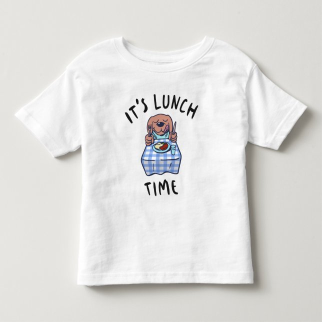 Camiseta Infantil É hora do almoço (Frente)