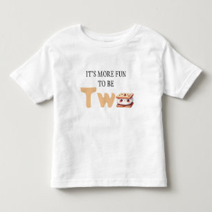 Camiseta Infantil É Mais Bonfire Smore Para Ser Dois segundos aniver