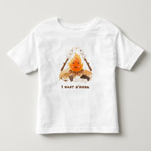 Camiseta Infantil É mais bonito no verão de Campfire