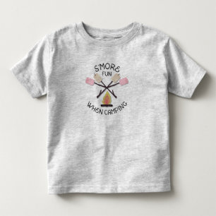 Camiseta Infantil É mais divertido acampar ao sobrevoar.