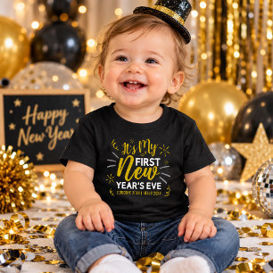 Camiseta Infantil É Meu Primeiro Réveillon Personalizado