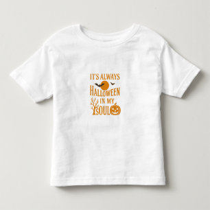 Camiseta Infantil É sempre o Dia das Bruxas na minha alma