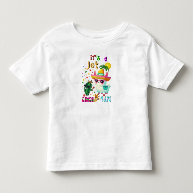 Camiseta Infantil É Uma Alegria Cinco De Mayo (Frente)
