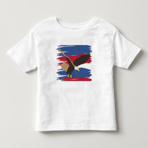 Camiseta Infantil Eagle Bird USA Bandeira Americana Patriótica