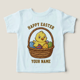 Camiseta Infantil Easter Chick | Nome Personalizad