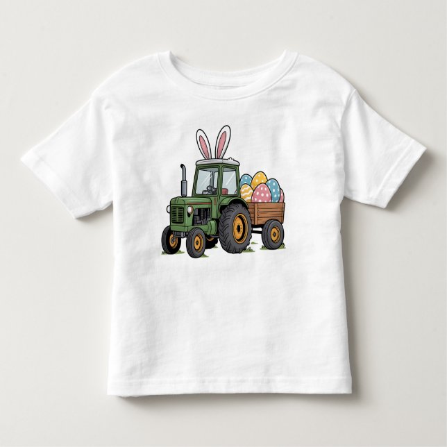 Camiseta Infantil Easter Tractor  (Frente)