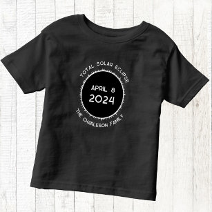 Camiseta Infantil Eclipse Solar Total 2024 Personalizado