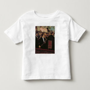 Camiseta Infantil Edgar Degas   a orquestra da ópera, c.1870