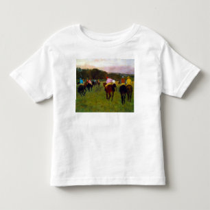 Camiseta Infantil Edgar Degas Race Horses em Longchamp
