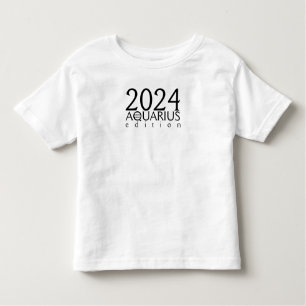 Camiseta Infantil Edição Aquário de 2024 com símbolo