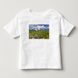 Camiseta Infantil Edith Creek e prados de flores silvestres no Paraí