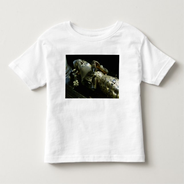 Camiseta Infantil Effigy de Edward o Príncipe Negro, 1376 (Frente)