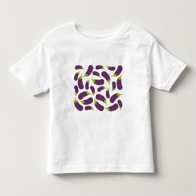 Camiseta Infantil EggPlant EggPlant Purple Vegetal Design (Frente)