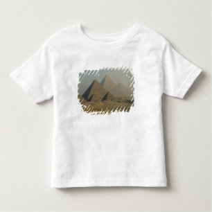 Camiseta Infantil Egito, Giza, Complexo das Pirâmides de Giza, Plana