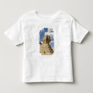 Camiseta Infantil Egito, Gizé. A grande Esfinge se ergue acima do