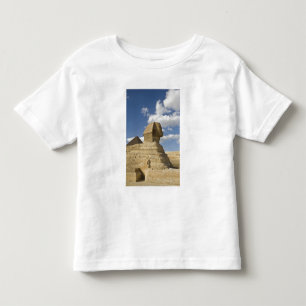 Camiseta Infantil Egito, Gizé. A grande Esfinge se ergue acima do