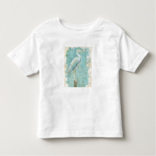 Camiseta Infantil Egret tropical dos pássaros ainda