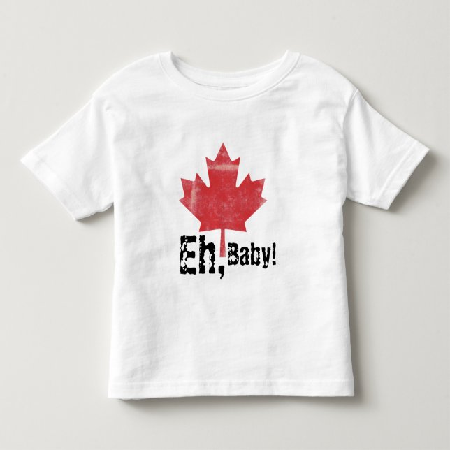 Camiseta Infantil Eh, bebê!  Design feito canadense da criança (Frente)