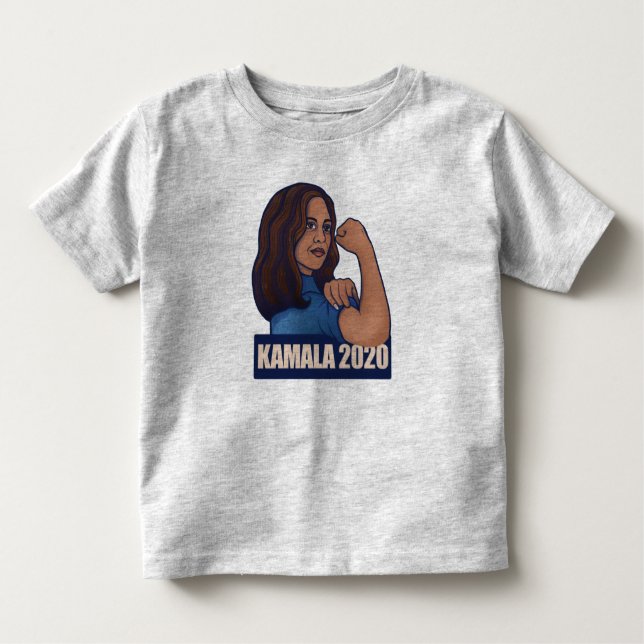 Camiseta Infantil Ela pode fazer isso KAMALA 2020 Vote Kamala Harris (Frente)