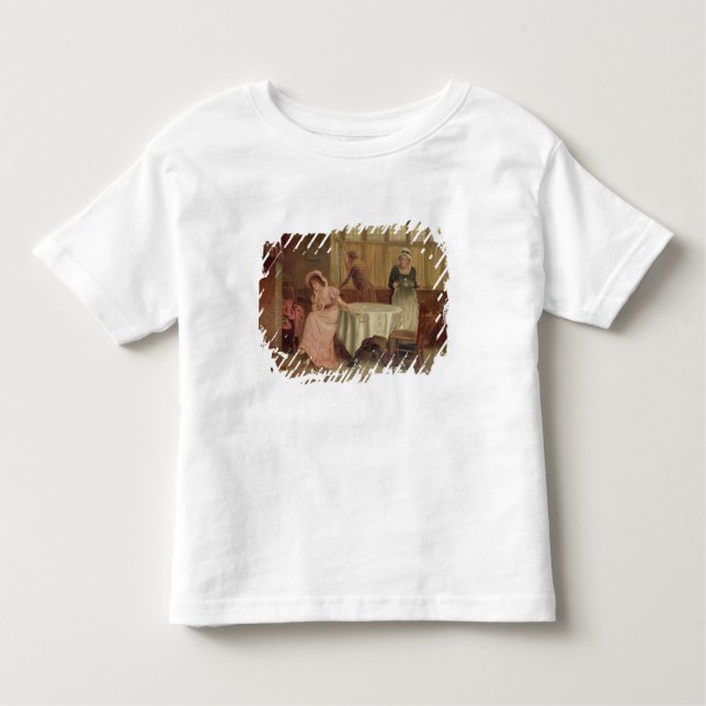 Camiseta Infantil "Ele vêm?" (óleo em canvas) (Frente)